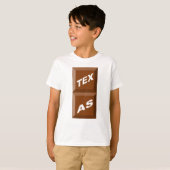 T-SHIRT BASIEK WITTE TEXAS CHOCOLAT (Voorkant volledig)