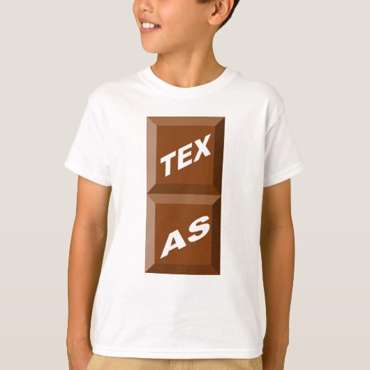 T-SHIRT BASIEK WITTE TEXAS CHOCOLAT (Voorkant)