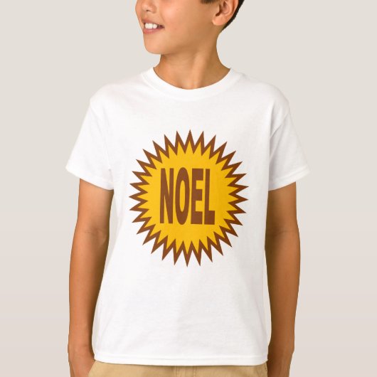 T-SHIRT BASIQUE STAR NOEL CHOCOLAT (Voorkant)