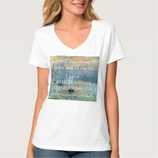 T-Shirt, basis V-Neck, voor vrouwen T-shirt
