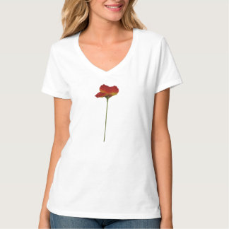 T-Shirt, basis V-Neck, voor vrouwen T-shirt