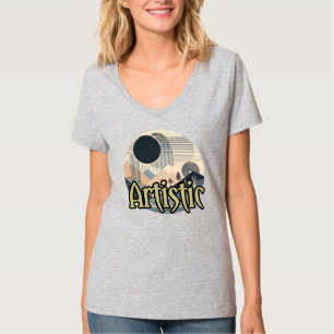 T-Shirt, basis V-Neck, voor vrouwen T-shirt