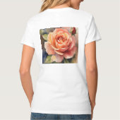T-Shirt, basis V-Neck, voor vrouwen T-shirt (Achterkant)