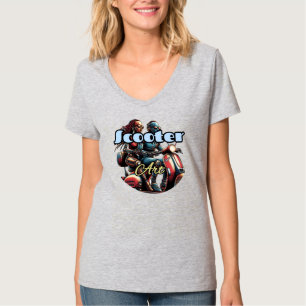 T-Shirt, basis V-Neck, voor vrouwen T-shirt