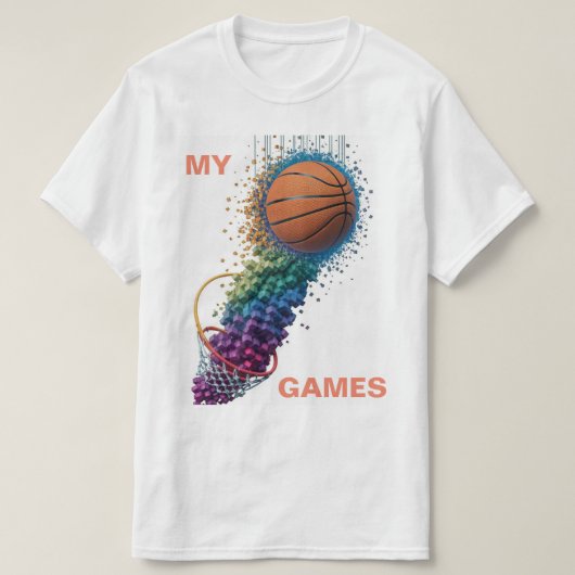 T-SHIRT BASKETBAL (Design voorkant)