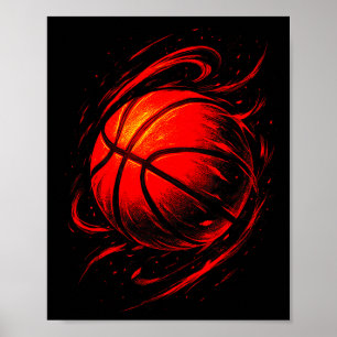 T-shirt Basketbal Wervel Game Day Poster