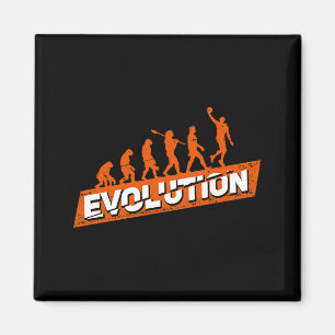 T-shirt Basketbalspeler Evolutie Cadeau Magneet