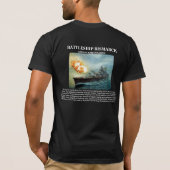 T-shirt Battleship Bismarck (Achterkant)