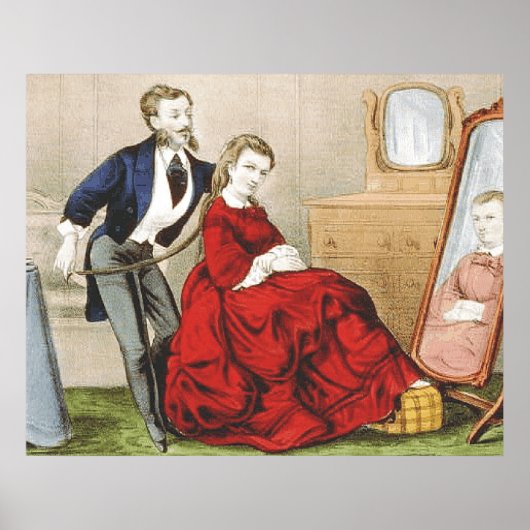 T-SHIRT Beauty Winkelretro Poster (Voorkant)