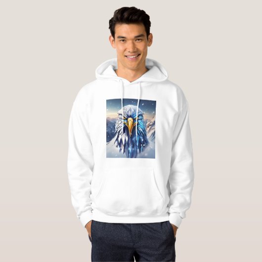 T-shirt bedrukte adelaar (Voorkant volledig)