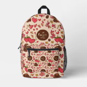 T-shirt Bedrukte Rugzak (Voorkant)