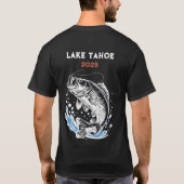 T-shirt "Beer- en vistentrip" - Aangepaste achterk (Achterkant)