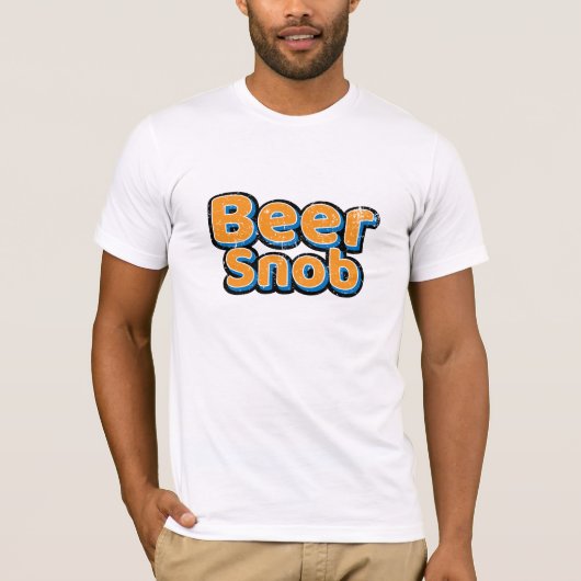 T-Shirt Beer Snob Vintage (Voorkant)
