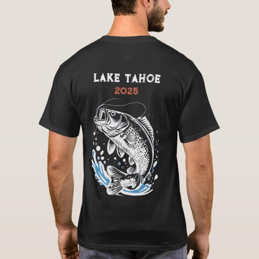 T-shirt "Beer & Vis Trip" - Achterkant aanpasbaar (Achterkant)