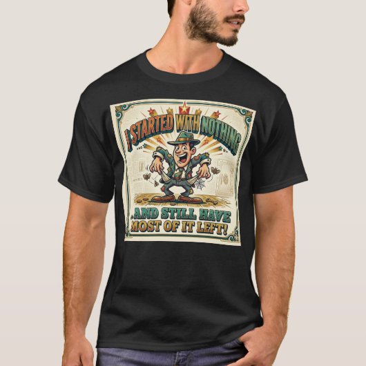 T-shirt "Begonnen met Niets" (Voorkant)