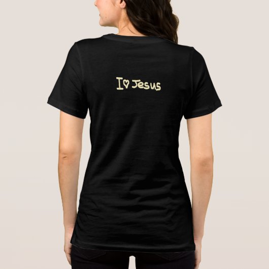 T-shirt BELLA TRI BLEND STYLE DESIGN VOOR DAMES (Achterkant)