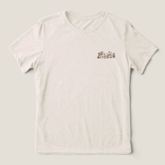 T-Shirt Bella vrouwen bloem stijl ontwerp (Design voorkant)