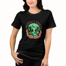 T-shirt 'Bescherm de aarde natuur'