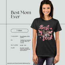 T-shirt 'Beste moeder ooit'