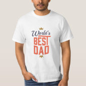 T-shirt "Beste Papa ter Wereld" (Voorkant)