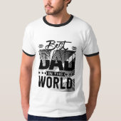 T-shirt "Beste papa van de wereld" (Voorkant)