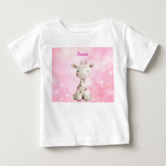 T-Shirt-Bewerkbare Roze Chinoiserie T-Shirt (Voorkant)