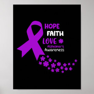 T-shirt bewustzijn hoop geloof liefde Heimers bewu Poster