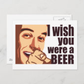 T-shirt bier briefkaart (Voorkant / Achterkant)