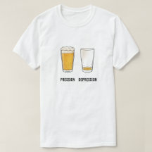 T-shirt Bier onder druk