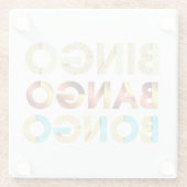 T-SHIRT Bingo Bango Bongo Glazen Onderzetter (Achterkant)