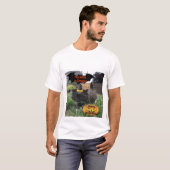 T-Shirt Black Cat De heks komt eraan (Voorkant volledig)
