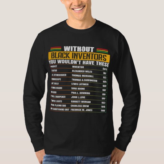 T-shirt - Black History Month 100 jaar (Voorkant)