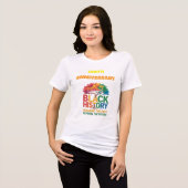 T-shirt Black History Month 100 Jaar (Voorkant volledig)
