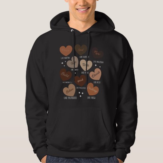 T-Shirt-Black History Month 100 Years Hoodie (Voorkant)