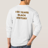 T-Shirt-Black History Month 100 Years T-shirt (Achterkant)