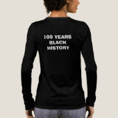T-Shirt-Black History Month 100 Years Tri-Blend Shirt (Achterkant)