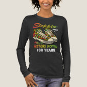 T-Shirt-Black History Month 100 Years Tri-Blend Shirt (Voorkant)