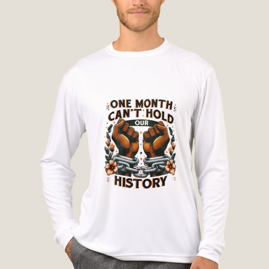 T-Shirt-Black History Month 100 Years Tri-Blend Shirt (Voorkant volledig)