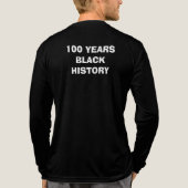 T-Shirt-Black History Month 100 Years Tri-Blend Shirt (Achterkant volledig)