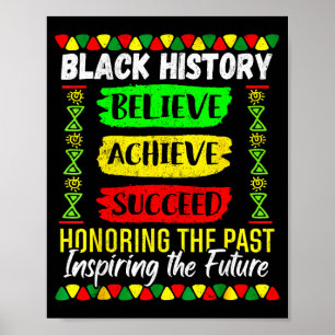 T-shirt Black History Month Geloof Bereik Poster