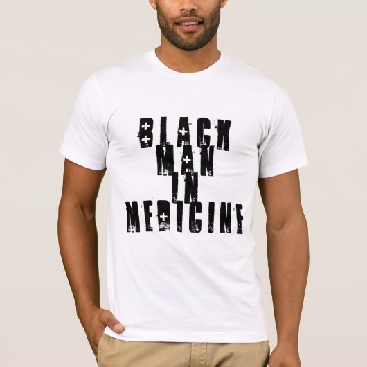 T-shirt "Black Man in Medicine" (Voorkant)