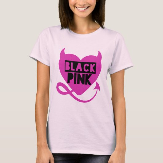 T-SHIRT Black Pink (Voorkant)