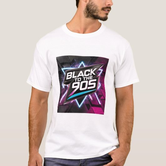 T-shirt "Black to the 90s" (Voorkant)
