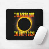 T-shirt Blacked Out 2017 Totale Zonsverduistering Muismat (Met muis)