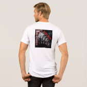 T-shirt blanc BodyBuilding (Achterkant volledig)
