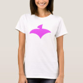 T-Shirt Blanc for Femmes (AirFly Logo Pink) (Voorkant)