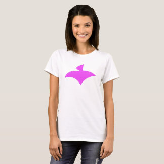 T-Shirt Blanc for Femmes (AirFly Logo Pink)