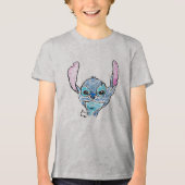 T-shirt blauw monster (Voorkant)