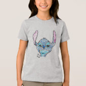 T-shirt blauw monster (Voorkant)