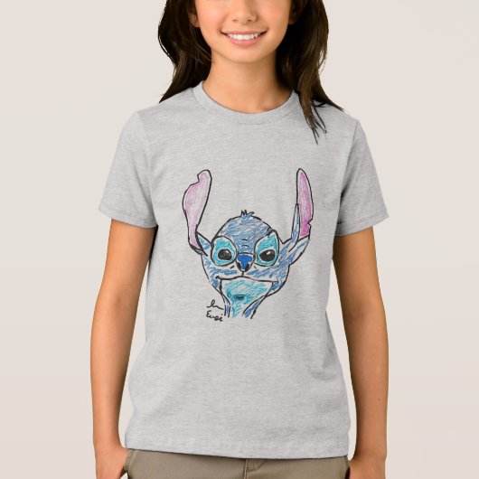 T-shirt blauw monster (Voorkant)